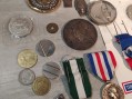 Photo 1 — Lot médailles - 1/4 dollar argent eisenhower sncf et divers